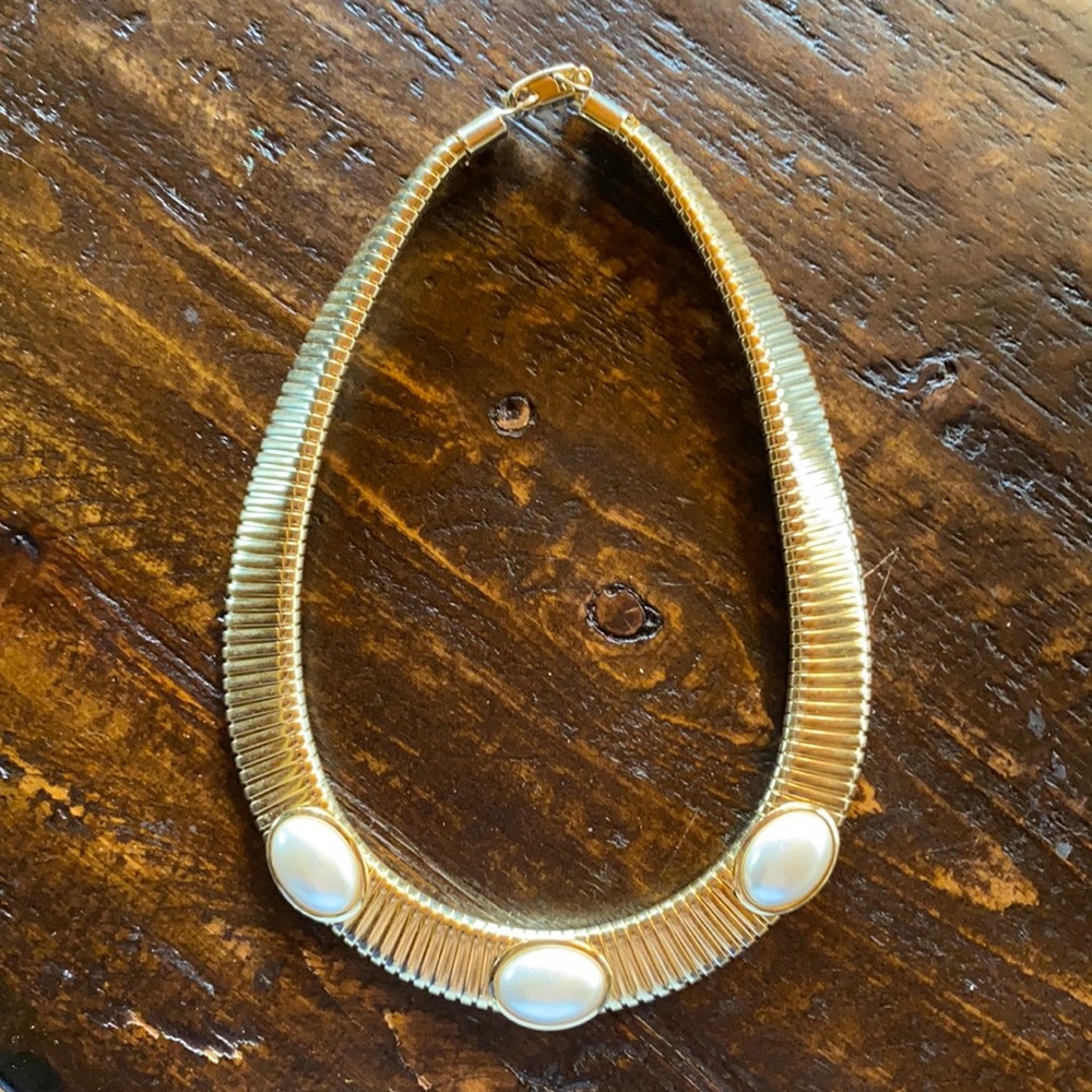 Vintage Gold-Tone Choker/Statement Necklace